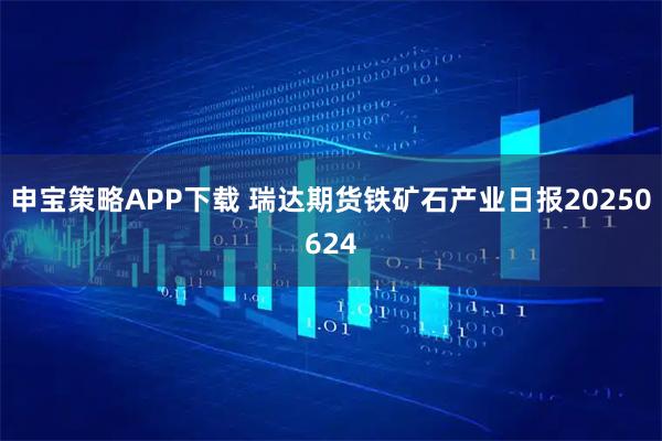 申宝策略APP下载 瑞达期货铁矿石产业日报20250624